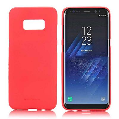 Mercury Goospery Solid Color Soft Feeling Soft Silicone Back Cover Case for Samsung Galaxy S8 / G9500 - Red