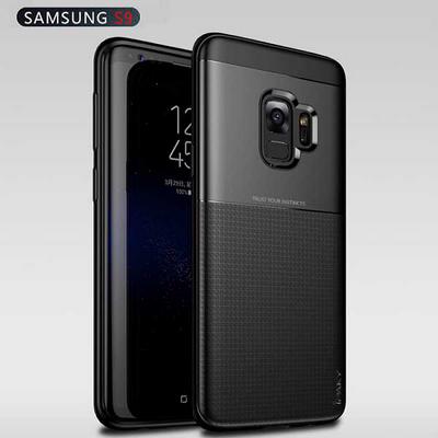 2 in 1 Detachable Hard PC + Silicone Protector Back Cover Case for Samsung Galaxy S9 - Black