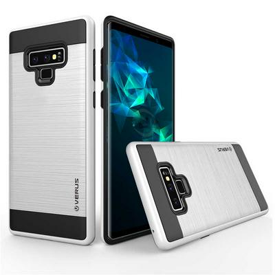 VERUS Brushed Armor 2 in 1 Detachable Shockproof Hard PC + Soft TPU Hybrid Back Cover Protective Case for Samsung Galaxy Note 9 - White