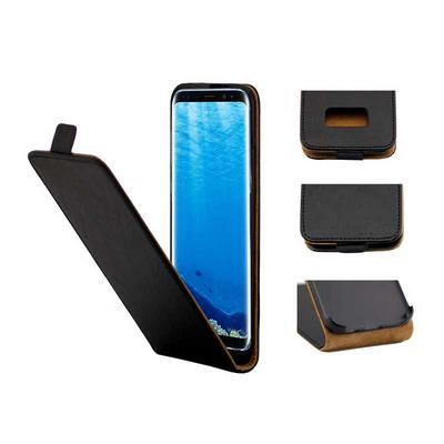 Vertical Flip PU Leather + Soft TPU with Magnetic Buckle and Card Holder Case for Samsung Galaxy S8 Plus 
