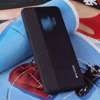 G-case Earl Series PU Leather Coated Hard PC + TPU Protector Back Cover Case for Samsung Galaxy S9 - Black