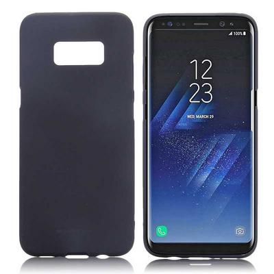Mercury Goospery Solid Color Soft Feeling Soft Silicone Back Cover Case for Samsung Galaxy S8 / G9500 - Black