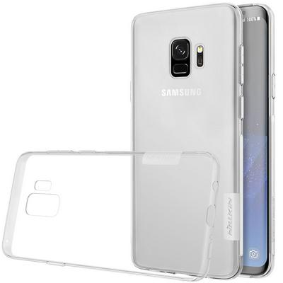 Nillkin Nature Transparent Solid Color Soft TPU Back Cover Protective Phone Case for Samsung Galaxy S9 - White
