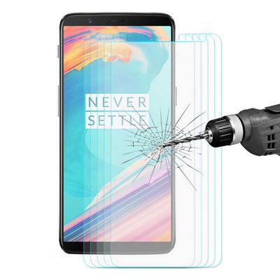 5Pcs * Enkay Hat-Prince 0.26mm 9H 2.5D Full Transparent ARC Explosion-proof Tempered Glass Screen Protector Film for Oneplus 5T