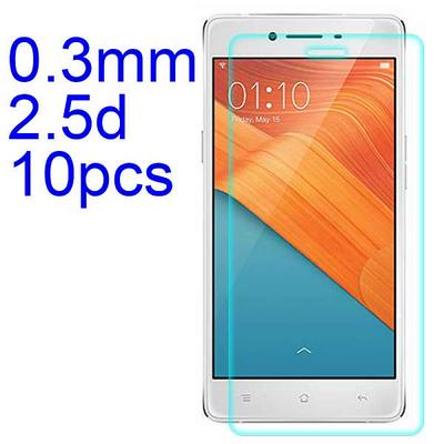 10Pcs 0.3mm 2.5D AGC Material Tempered Glass with Toyo Glue Electroplating Fingerprint Coating Screen Protector for OPPO R7 plus
