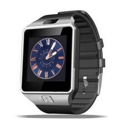 Smart Watch Phone SIM Card Smart Watch Bluetooth Smart Watch DZ09 (Silver)