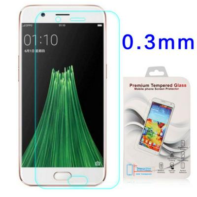 Anti Scratch 0.3mm Arc Face Full Screen Transparent Tempered Glass Screen Protector Film for OPPO R11 Plus