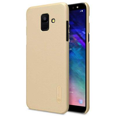 Nillkin Super Frosted Shield Series Solid Color Anti-Scratch Hard PC Back Cover Protective Case for Samsung Galaxy A6 (2018) - Gold
