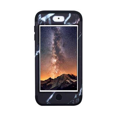 Marble Pattern Detachable 3 in 1 Hybrid Hard PC + TPU Back Cover Case for iPod Touch 6 / 5 - Black 
