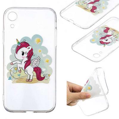 Painted High Transparent Anti-Scratch Soft TPU Back Cover Protective Case for iPhone XR 6.1 - Pegasus