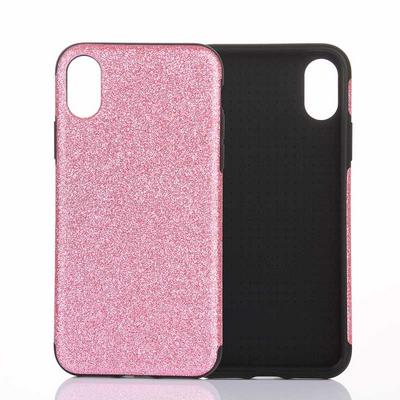 Glitter Powder Bling Soft TPU Back Cover Case for iPhone XR 6.1 - Pink