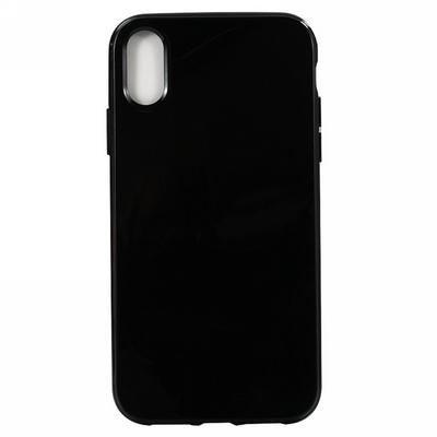 Solid Color Anti-Scratch Soft TPU Back Cover Protective Case for iPhone XR 6.1 - Black