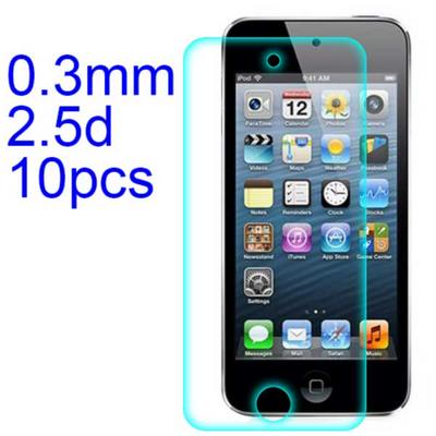 10Pcs 0.3mm 2.5D AGC Material Tempered Glass with Toyo Glue Electroplating Fingerprint Coating Screen Protector for iPod Touch 5