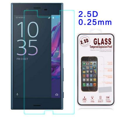 Anti Scratch 0.25mm 2.5D Arc Edge Half Screen Tempered Glass Screen Protector Film for Sony Xperia XZ1