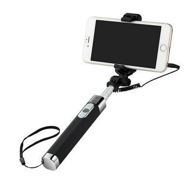 Joyroom ZB09 Extendable Wired Selfie Stick 3.5mm Audio Cable Control with Mirror for Mobilephones 