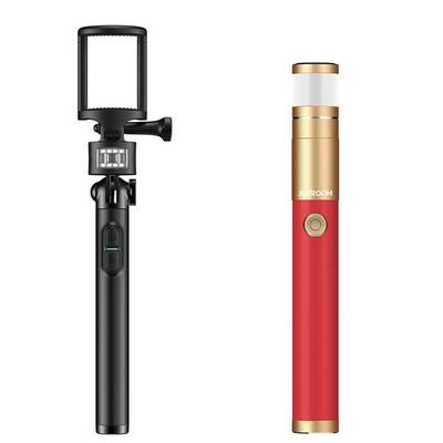 Joyroom ZB13 Fill-in Light Beauty Golden Cudgel Smartphone Bluetooth Selfie + Fflash Wireless Stick and Tripod 