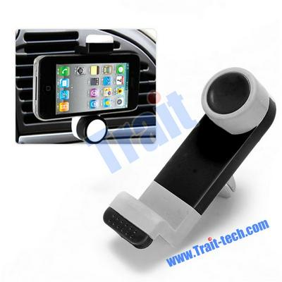 Mini Size Portable Car Air Vent Mount Holder for Mobile Phone(Black)