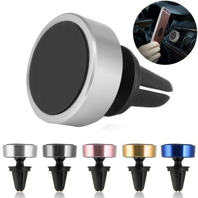 TP2 Car Holder Metal Air Vent Mount Dock Mobile Phone Holder for iPhone Samsung Xiaomi - Silver