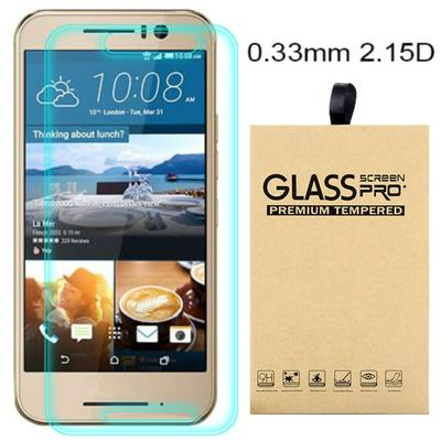 2.15D 0.33mm 9H Arc Edge Explosion-Proof Transparent Tempered Glass Screen Protector for HTC One S9 