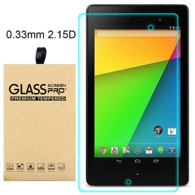 9H 0.3mm 2.15 Degree Curved Surface Tempered Glass Protector for Google Nexus 7 II