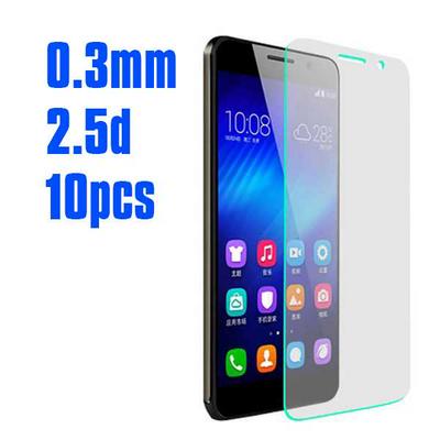 No Package 10Pcs 2.5D 0.3mm Premium Tempered Glass Screen Protector for Huawei Honor 6 Plus