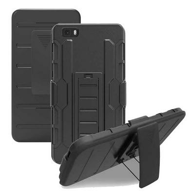 Detachable 3 in 1 Hybrid TPU + Hard PC Case with Stand for Huawei P8 Lite / ALE-L21