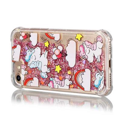 Shock Absorbing Anti-drop Glitter Powder QuickSand TPU Back Cover Protective Case for iPhone 7 / 8 - Pegasus