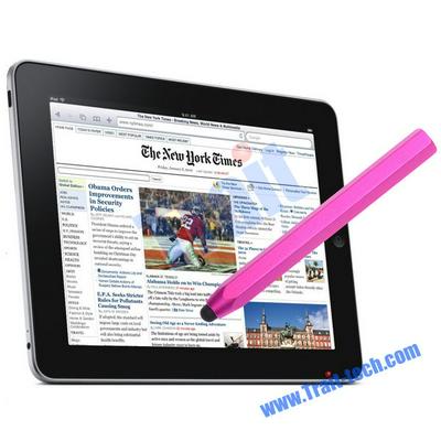 Solid Aluminium Metal Touch Pen Stylus for iPad 2/iPod Touch/iPhone 4/iPhone, iPad Mini, iPhone5, HTC, Samsung,Sony, LG, NOKIA, Blackberry Z10 (Hot Pink)