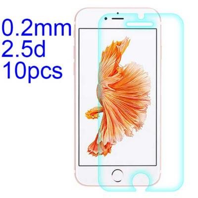 10Pcs 0.2mm 2.5D AGC Material Tempered Glass with Toyo Glue Electroplating Fingerprint Coating Screen Protector for iPhone 7 Plus