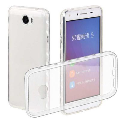Anti Slide Ultra Thin Transparent Soft TPU Back Cover Case for Huawei Y5II / Honor 5 / Honor Play 5 - Transparent