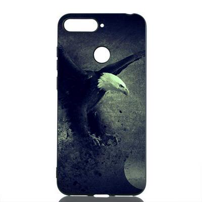 Painted Frosted Anti-Scratch Soft TPU Back Cover Protective Case for Huawei Y6 (2018) / Honor 7A (No Fingerprint Sensor) - Eagle