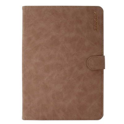 Enkay Hat-Prince PU Leather + Hard PC Stand with Magnetic Buckle and Card Slots for iPad 9.7 2017 2018 / iPad 8 - Brown