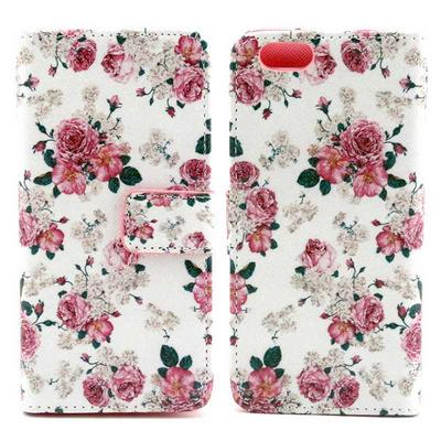 Wallet Style Magnetic Side Flip Stand PU+TPU Case for iPhone  6  Printed Flowers