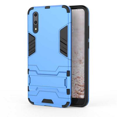 Dream Series Armor 2 in 1 Detachable with Stand Support Hard PC + Soft TPU Hybrid Back Cover Case for Huawei P20 - Blue