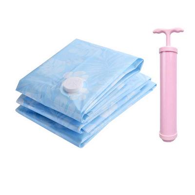 Vacuum Compression Zip Bag Quilt Down Jacket Travel Space Saving Storage Bag + Air Pump