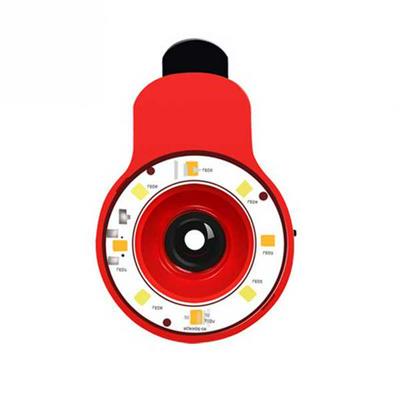 RK09 9 in 1 Adding lens Multi-functional Professional Smartphome Selfie Fill Light Lens - Red 