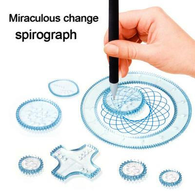 Children Art Painting Magical Variety Original Spirograph Deluxe Design Set Educational Interlocking Wheels Toys