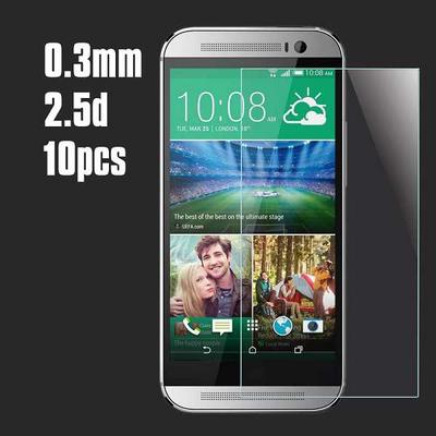 No Package 10Pcs 2.5D 0.3mm Premium Tempered Glass Screen Protector for HTC One / M8