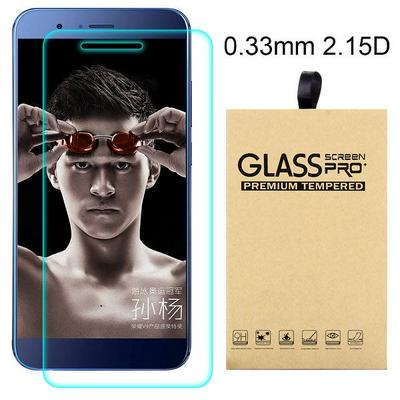 2.15D 0.33mm 9H Arc Edge Explosion-Proof Transparent Tempered Glass Screen Protector for HuaWei Honor 8 Pro / Honor V9
