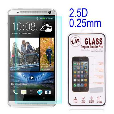 New Arrived 0.25mm 2.5 D Tempered Glass Screen Protector for HTC One 2 / M8