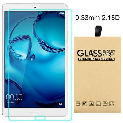 2.15D 0.33mm 9H Arc Edge Explosion-Proof Transparent Tempered Glass Screen Protector for HuaWei M3