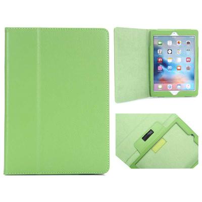 Lichee Pattern Book Style PU Leather Full Body Cover Case for iPad 9.7 / iPad 9.7 (2017) / iPad 2017 / iPad 9.7 2018 - Green