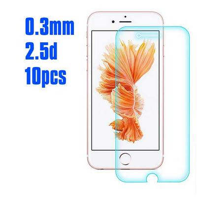 No Package 10Pcs 2.5D 0.3mm Premium Tempered Glass Screen Protector for iPhone 6 / 6S 