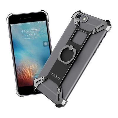 Nillkin Bardes Aluminum Back with Ring Stand Phone Holder Bumper Cover Case for iPhone 6 / 6S  - Black