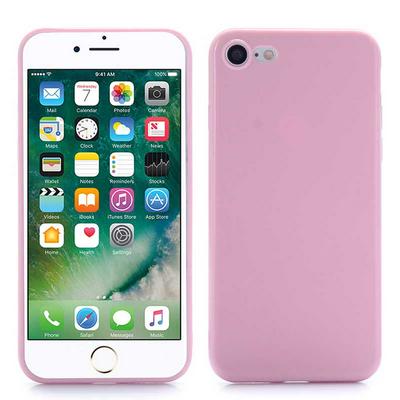 Solid Color Series Soft TPU Back Cover Case for iPhone 7 - Pink 