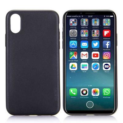 X-level Soft TPU Back Cover Case for iPhone X - Black