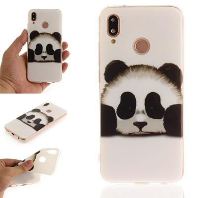 Color Painted Anti-Scratch Anti-Drop Soft TPU + IMD Craft Back Cover Protective Case for Huawei P20 Lite / Nova 3e - Panda