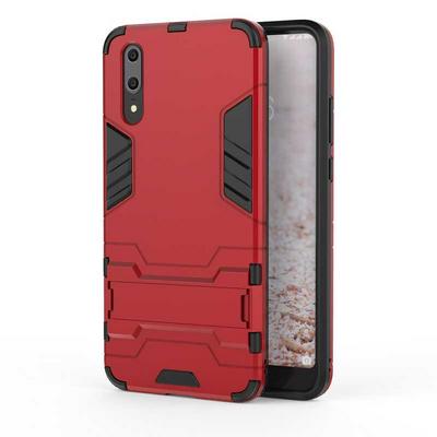 Dream Series Armor 2 in 1 Detachable with Stand Support Hard PC + Soft TPU Hybrid Back Cover Case for Huawei P20 - Red