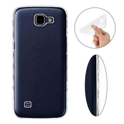 Anti Slide Ultra Thin Transparent Soft TPU Back Cover Case for LG K4 / K120E / K130E / K121 - Transparent