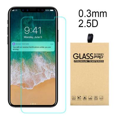 2.5D 0.3mm 9H ARC Surface Premium Tempered Glass Screen Protector Film for iPhone X 